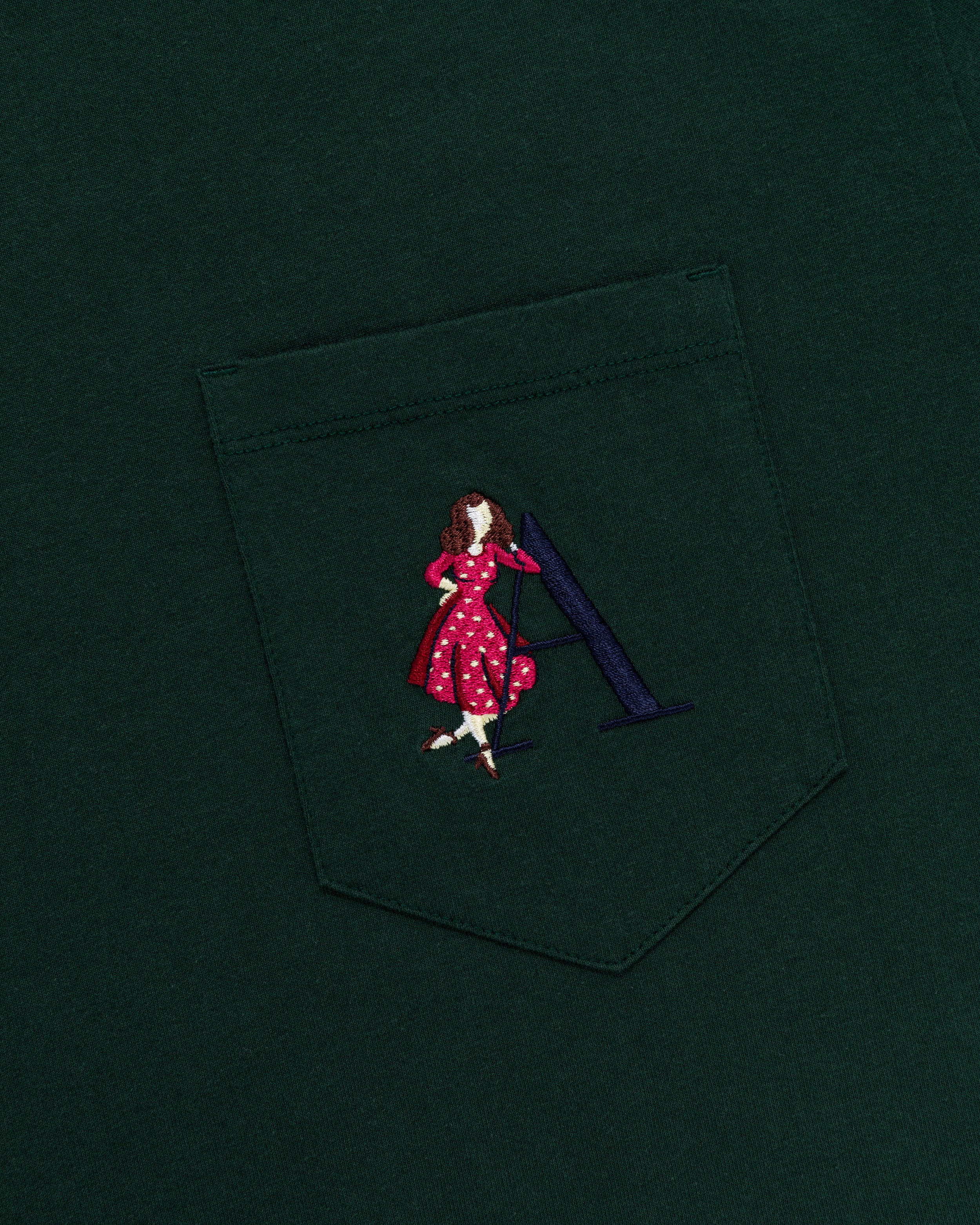 Embroidered 'A' Pocket Tee