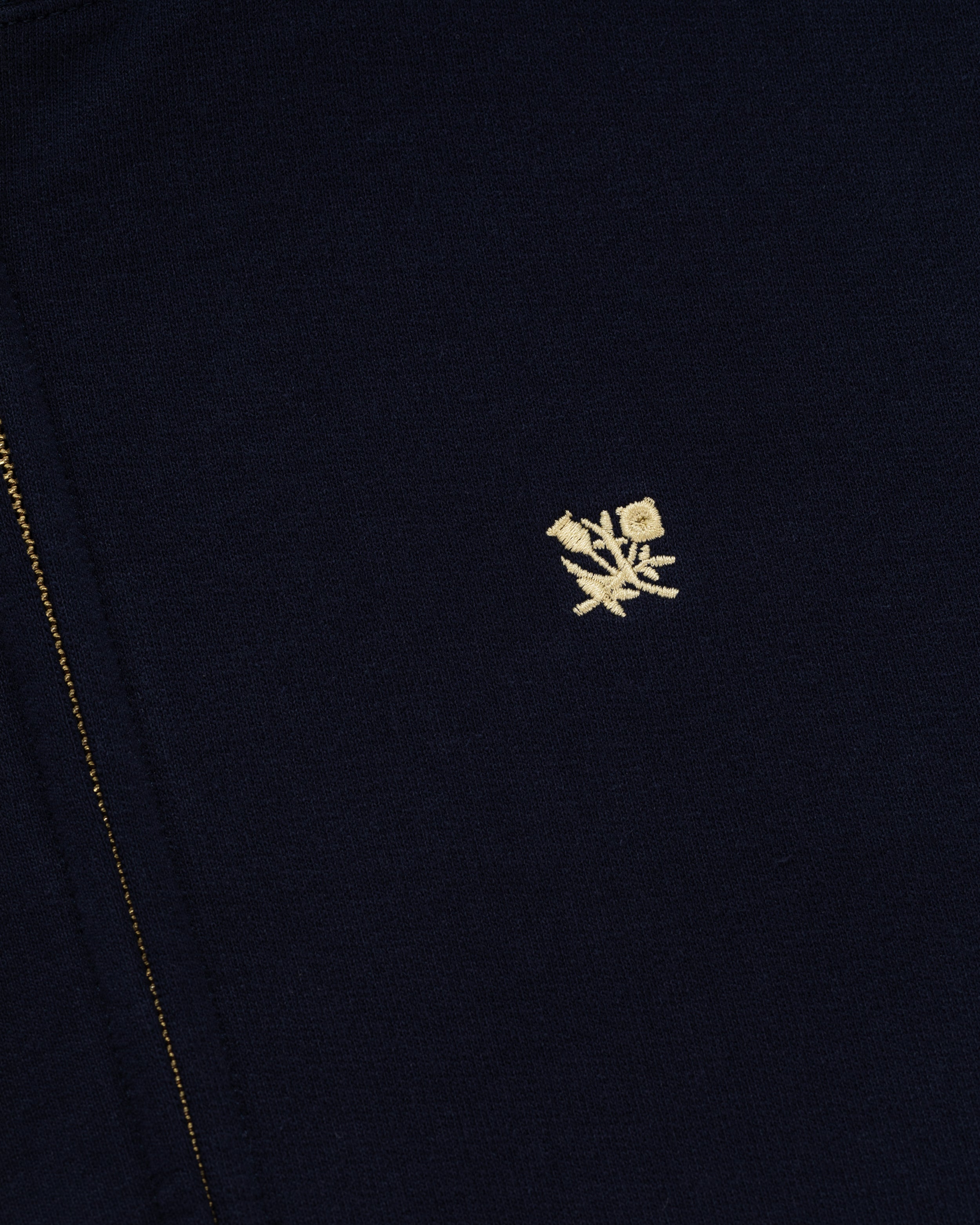 Full-Zip Crest Hoodie