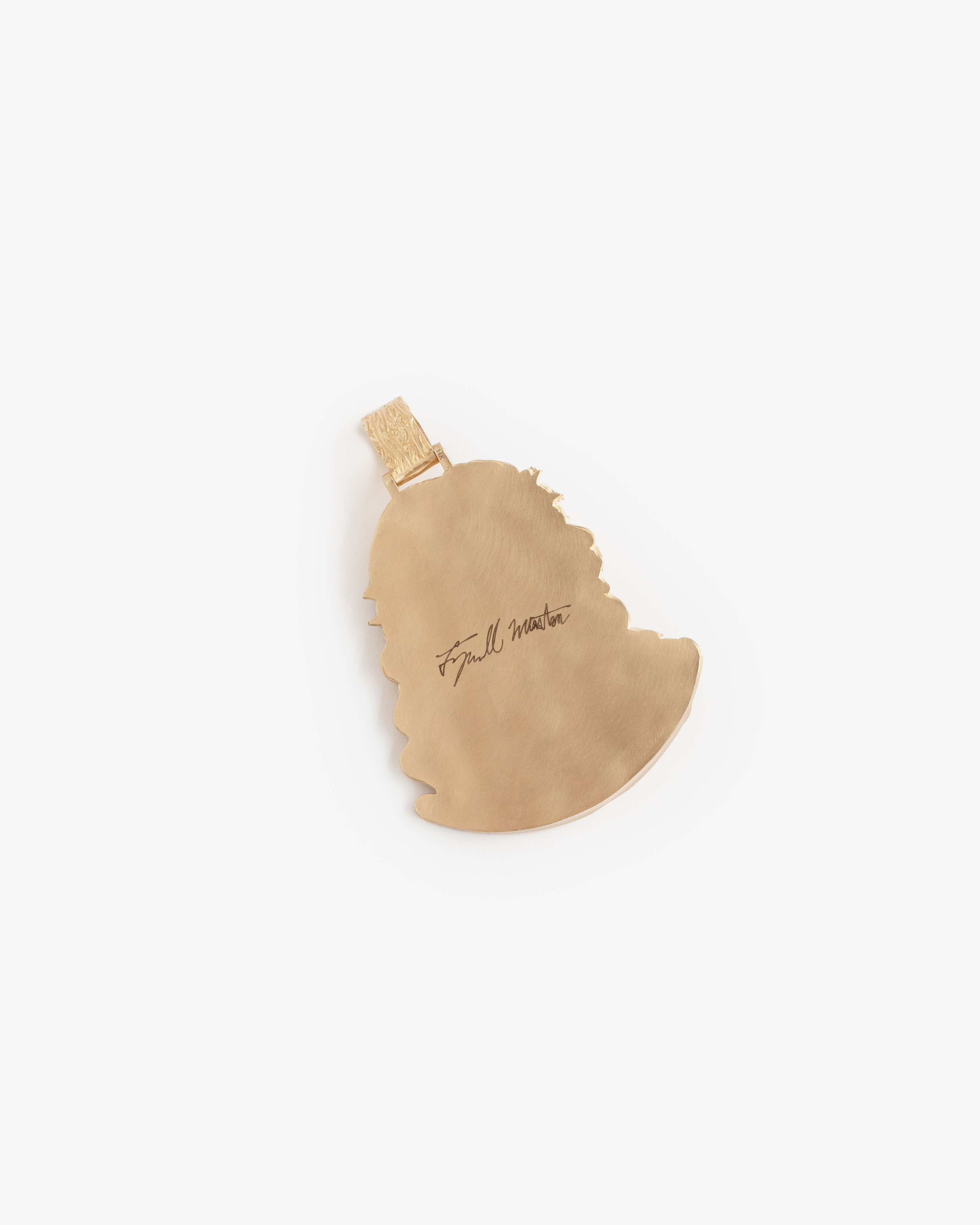 14Kt Gold Diamond Crown Jesus Piece