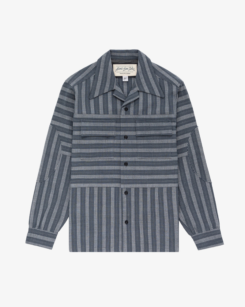 ALD / Franck Pellegrino Striped Overshirt