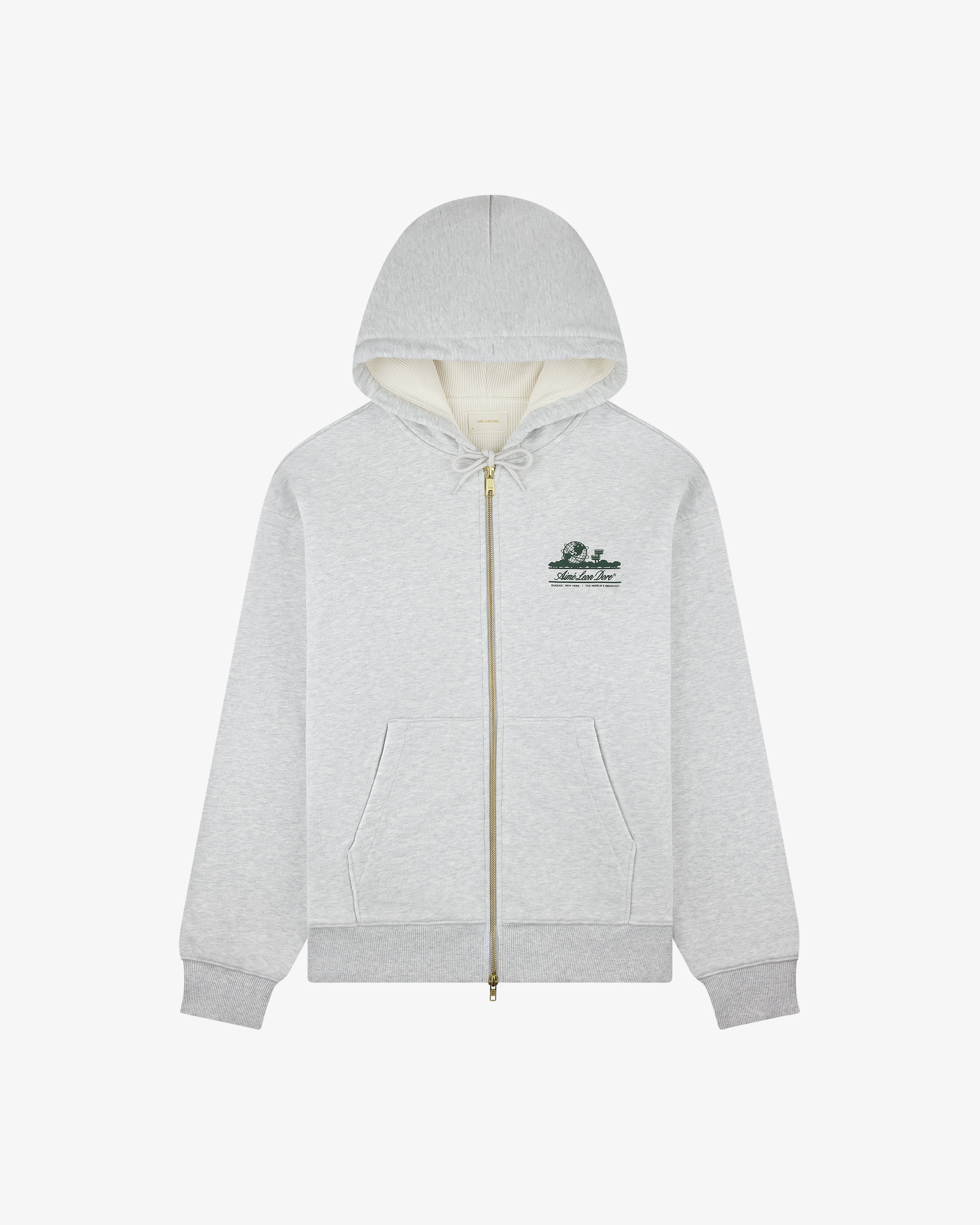 Unisphere Waffle Lined Full-Zip Hoodie