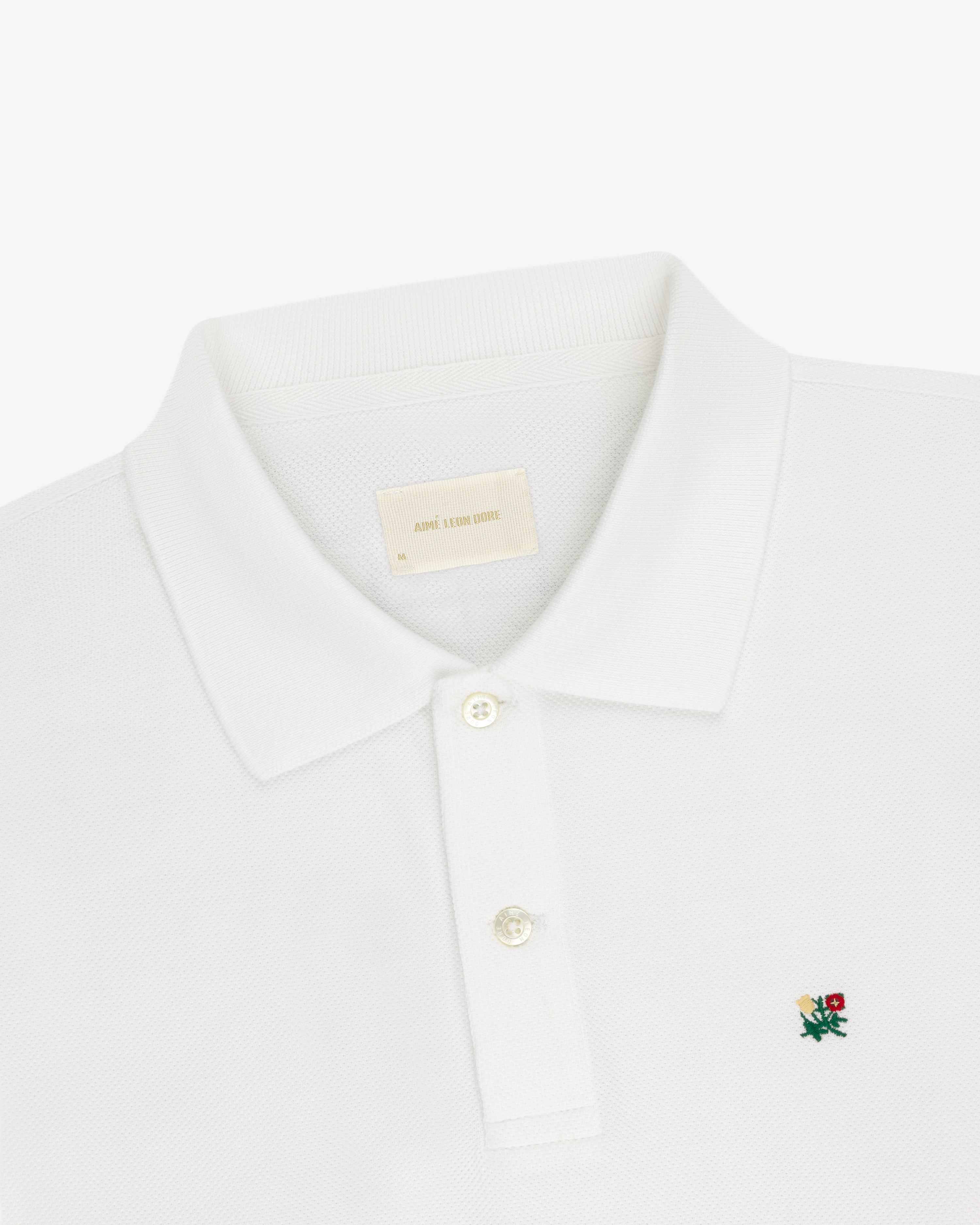 Long-Sleeve Crest Piqué Polo