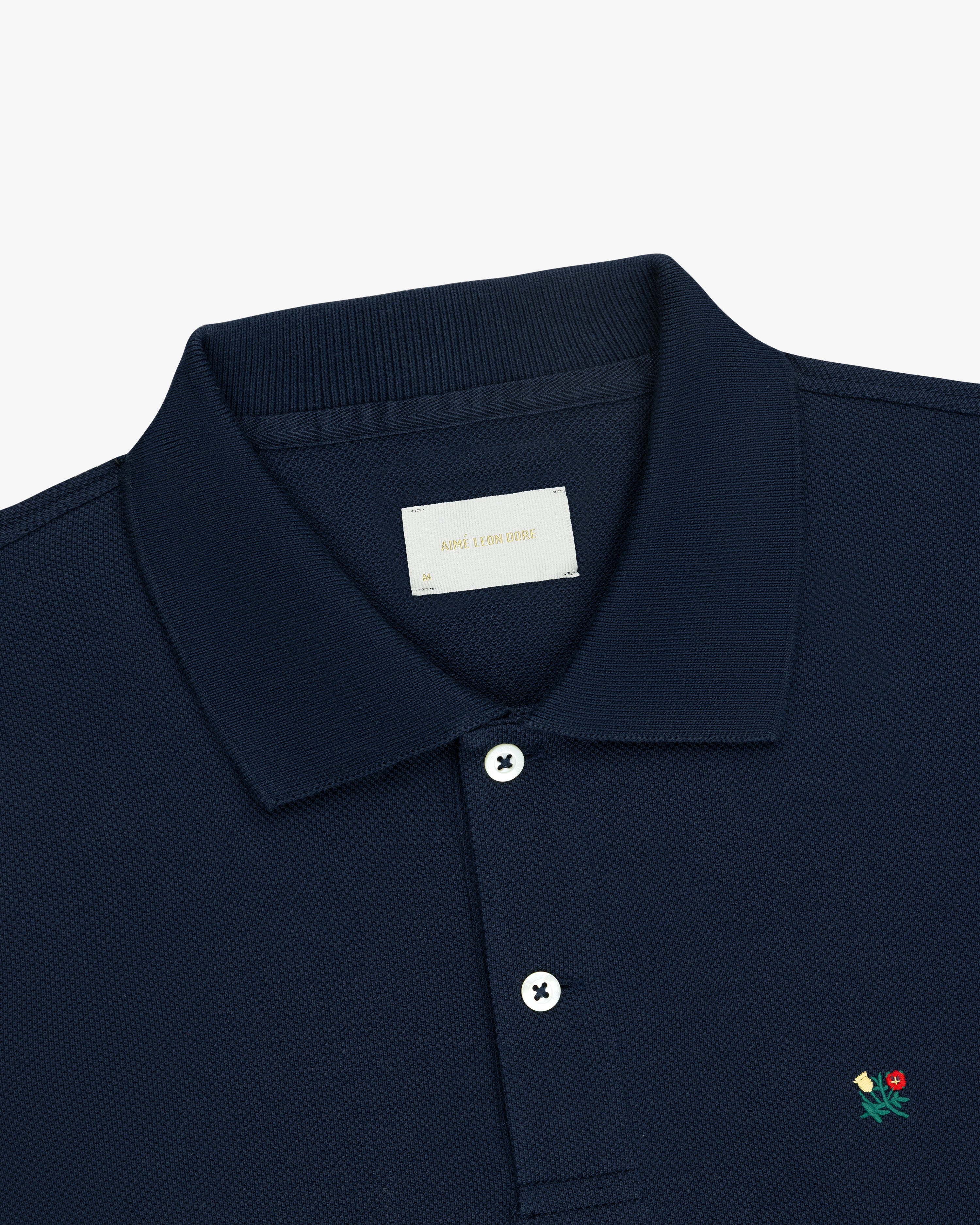 Long-Sleeve Crest Piqué Polo