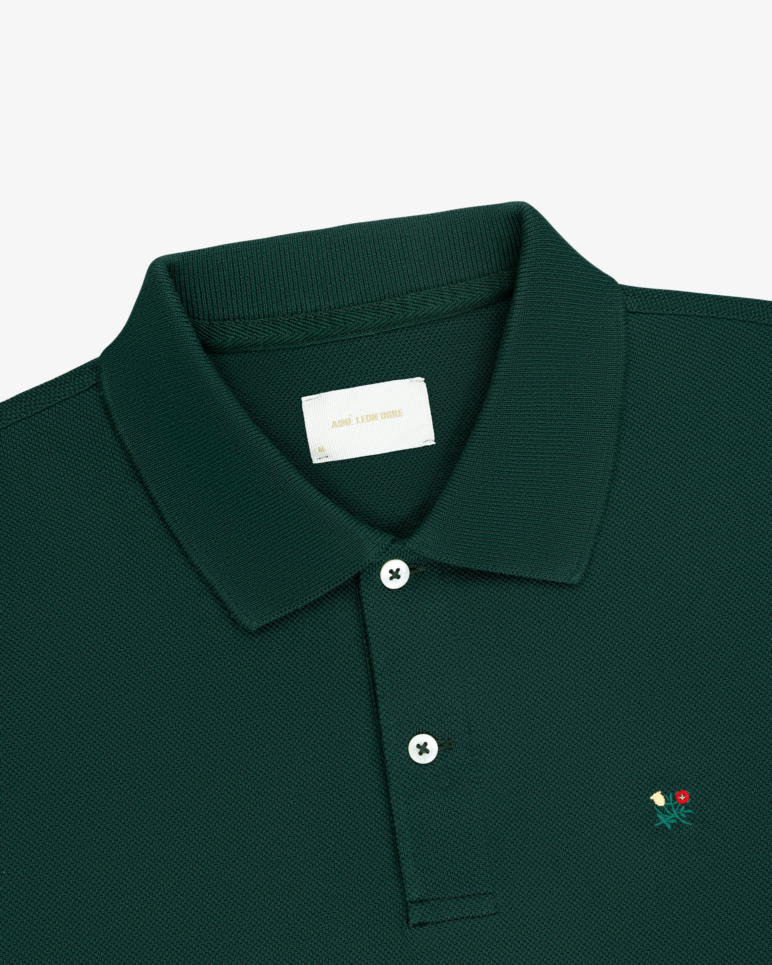 Long-Sleeve Crest Piqué Polo