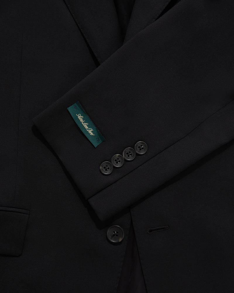 Single-Breasted Wool Suit Jacket