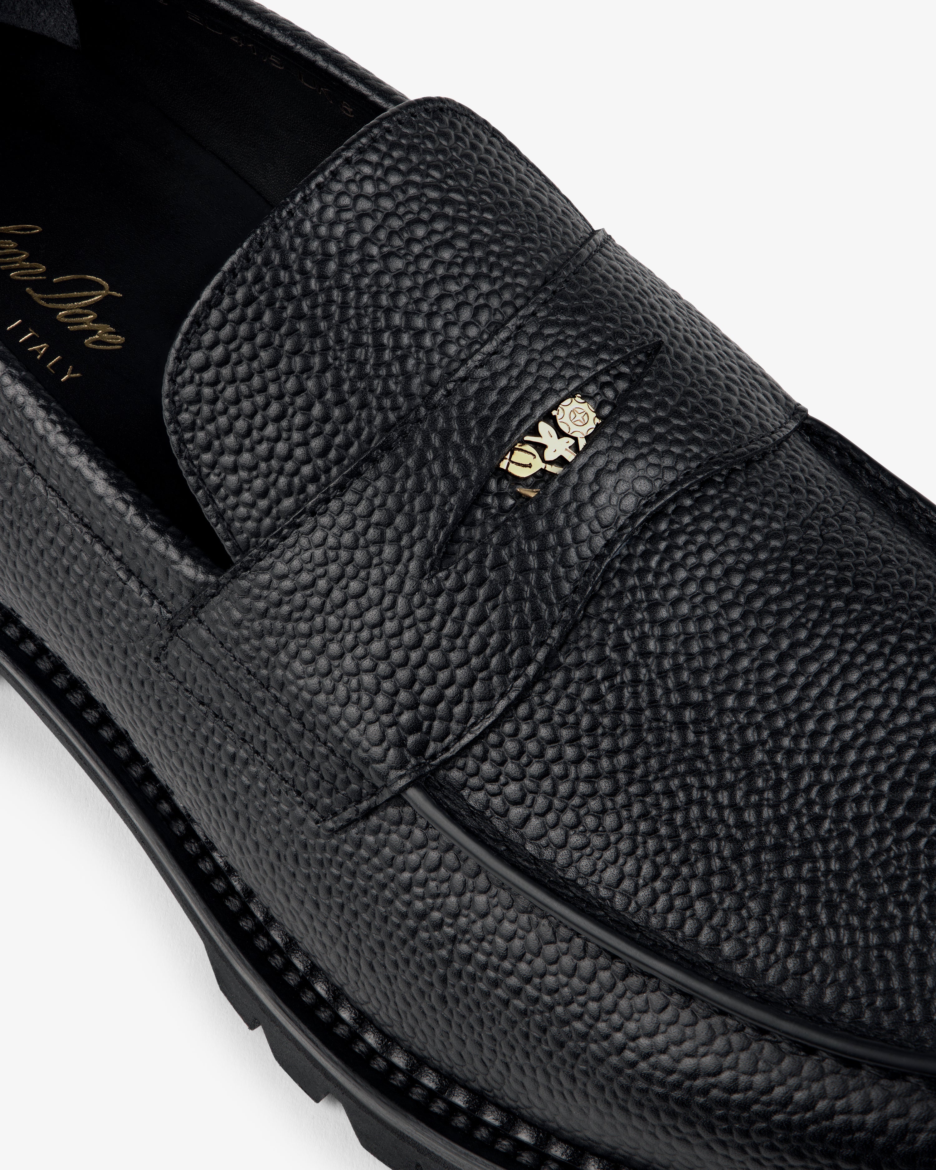 Lug Sole Queens Crest Loafer