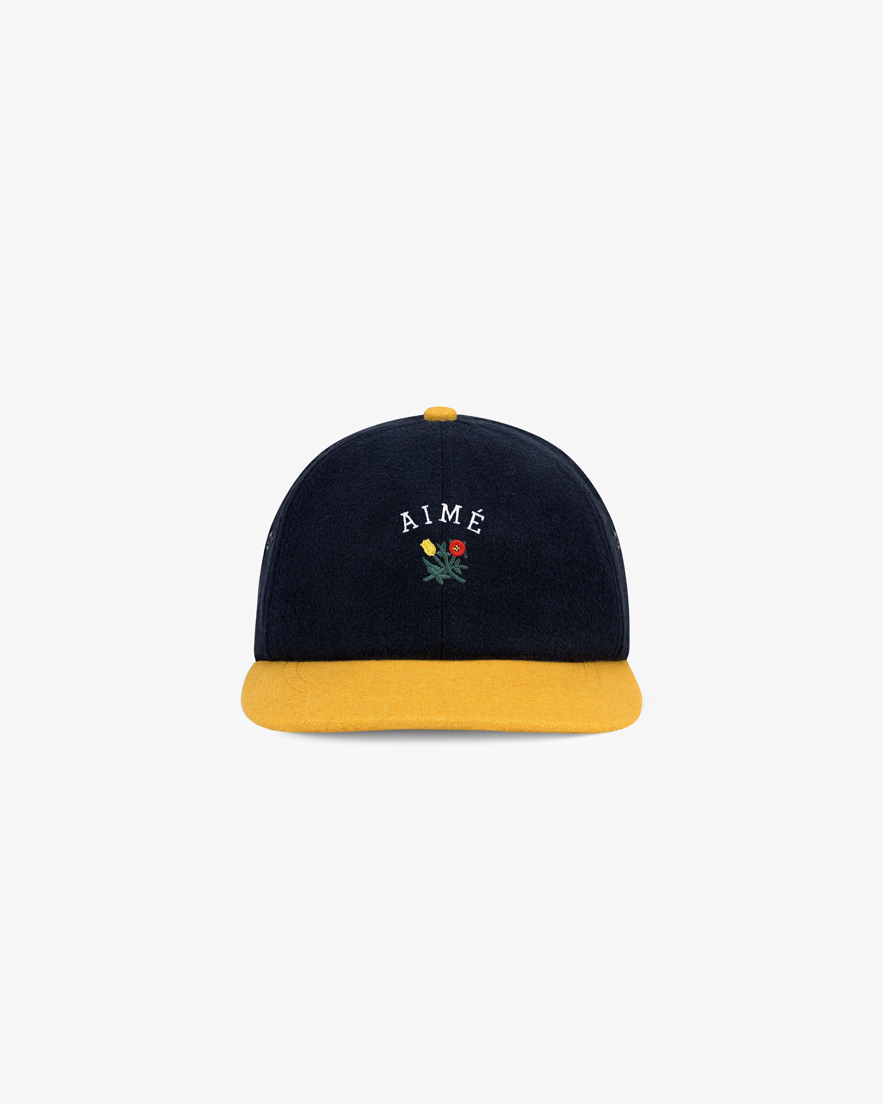 Wool Colorblock Crest Hat
