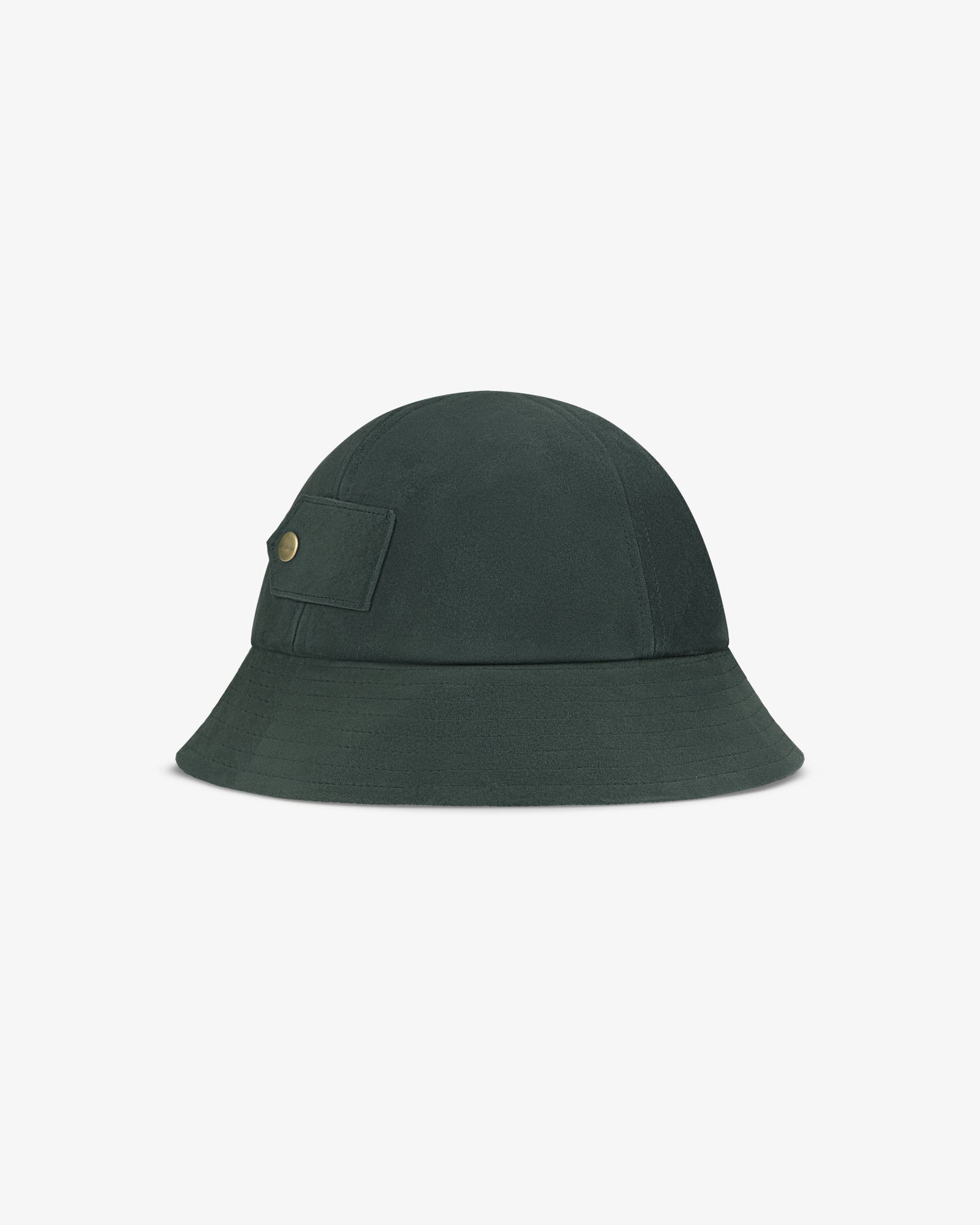 Suede Snap Bucket Hat