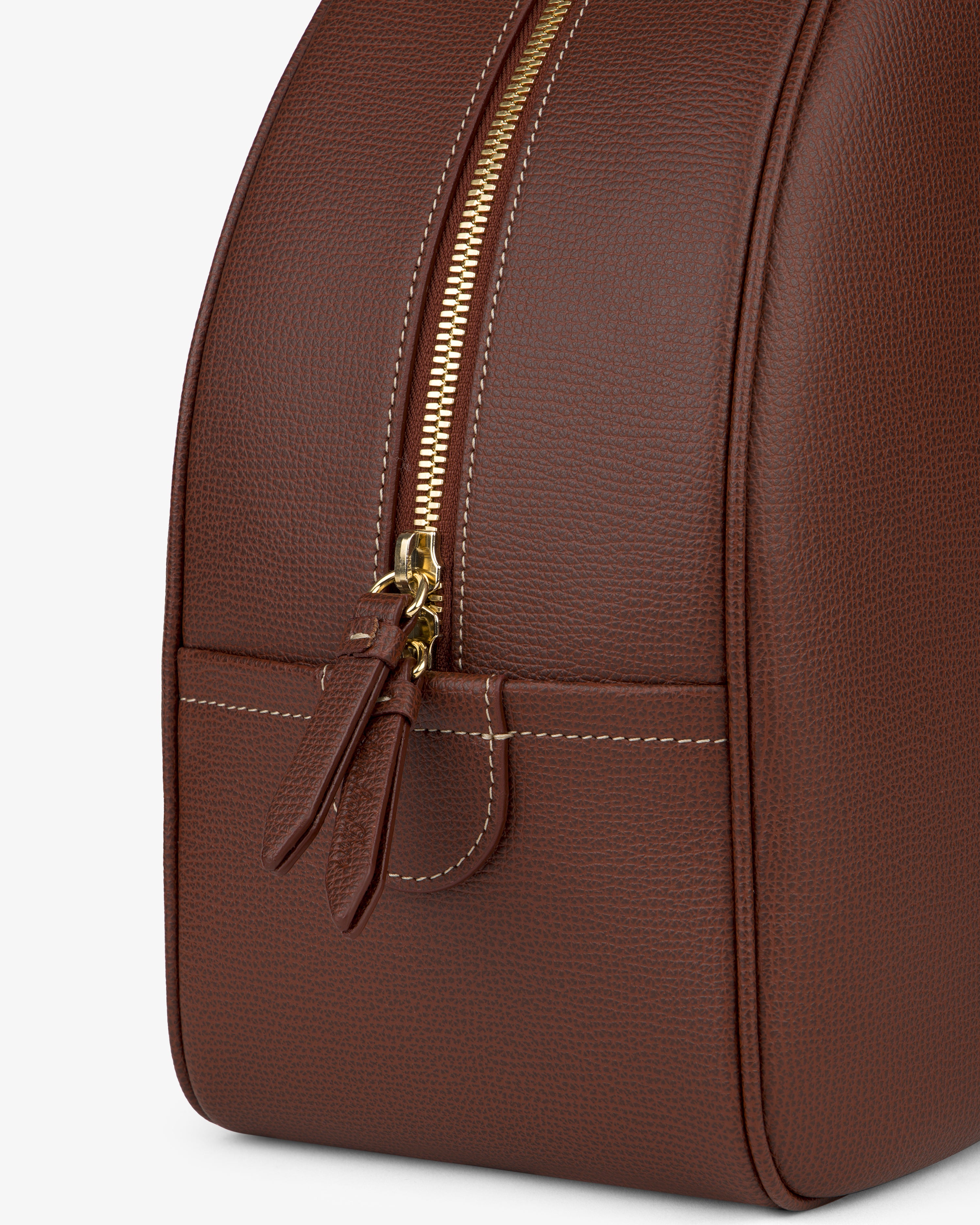 Full Grain Leather Crescent Shoulder Bag