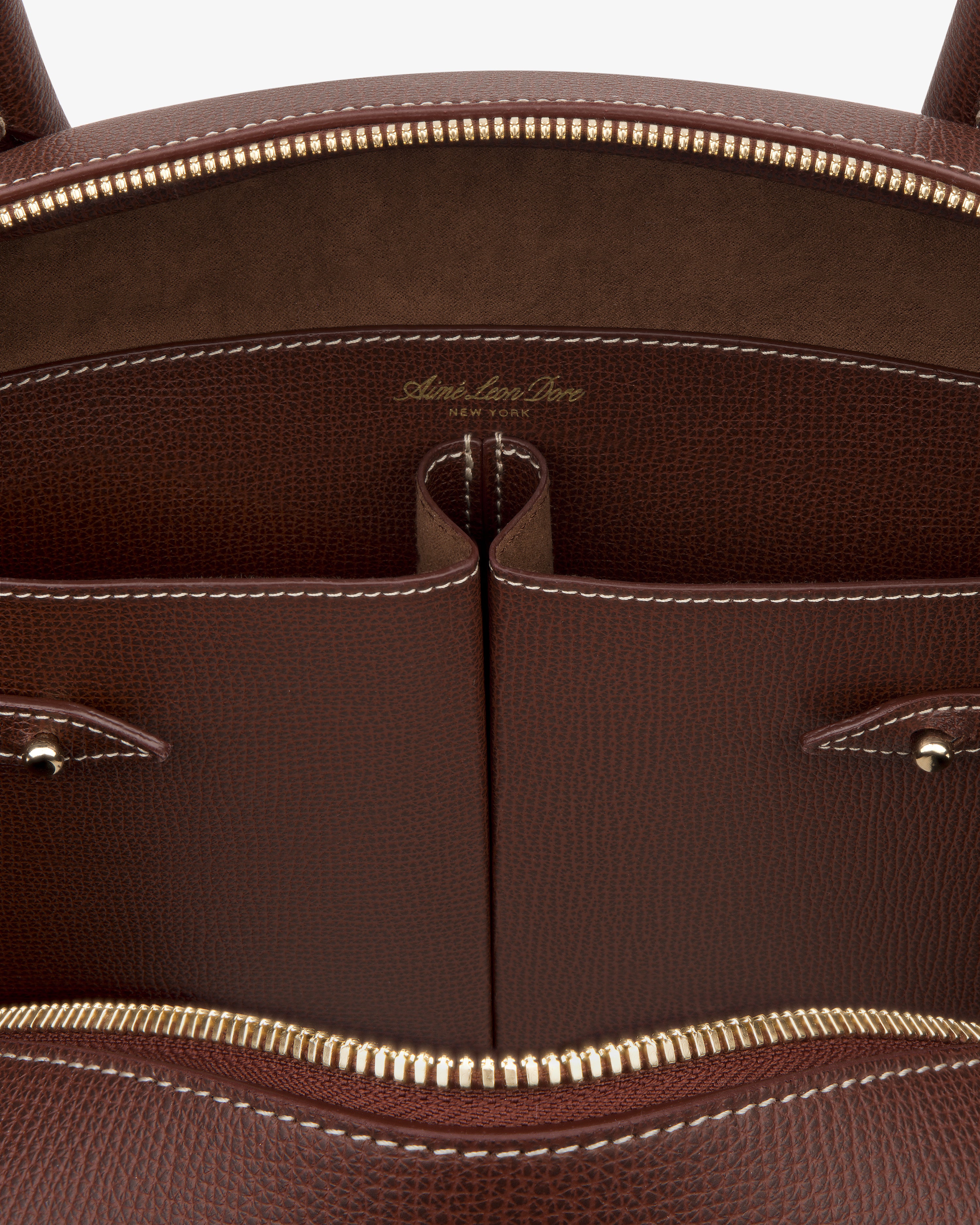 Full Grain Leather Crescent Shoulder Bag