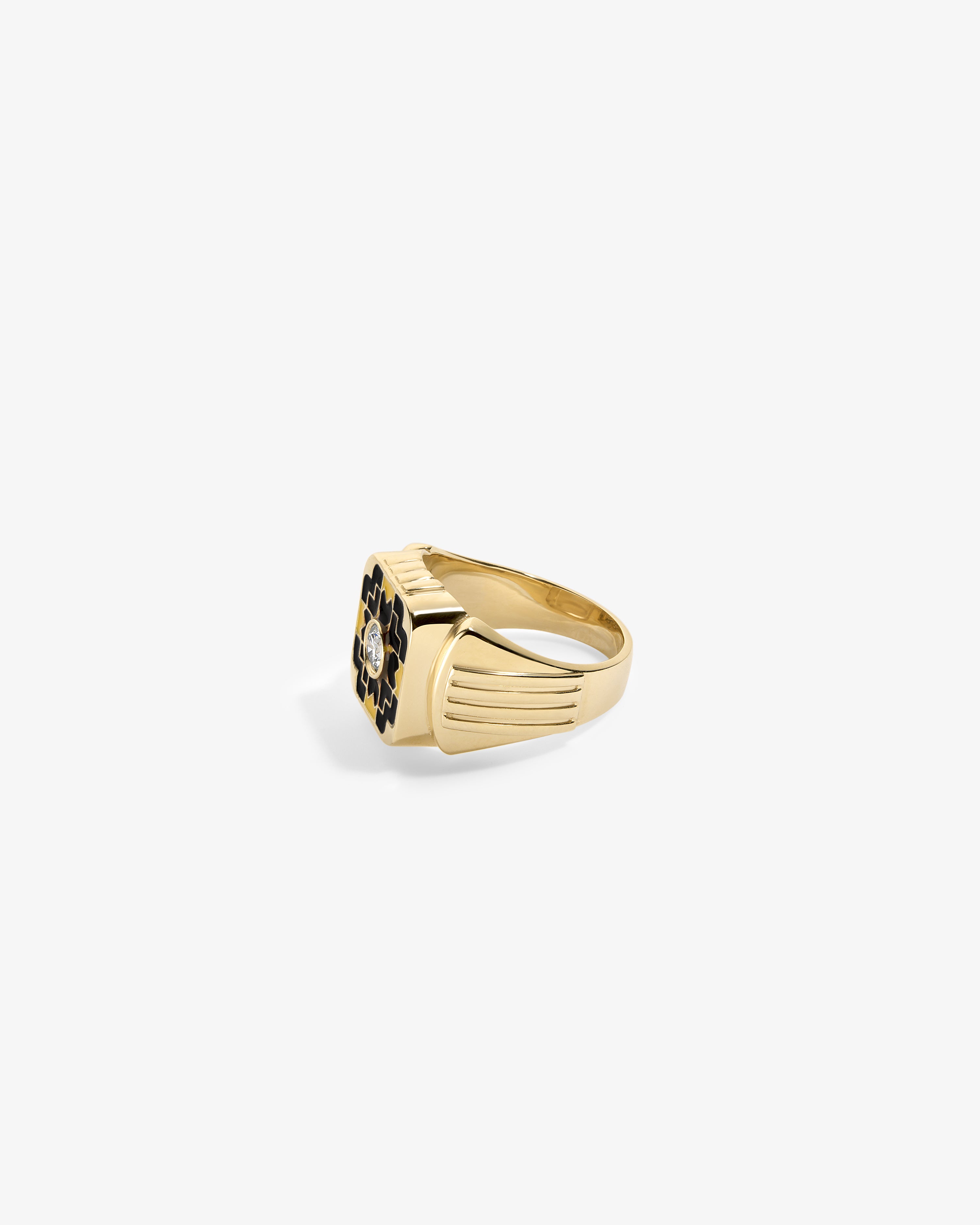 Diamond Mosaic Ring