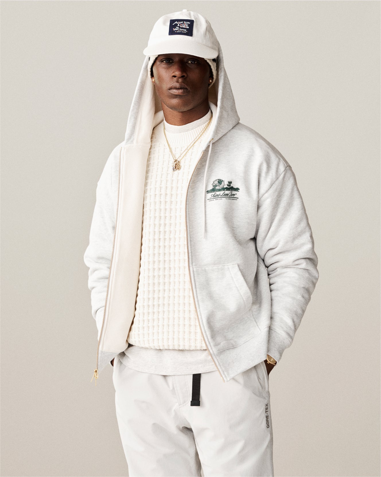 Waffle Crewneck Sweater