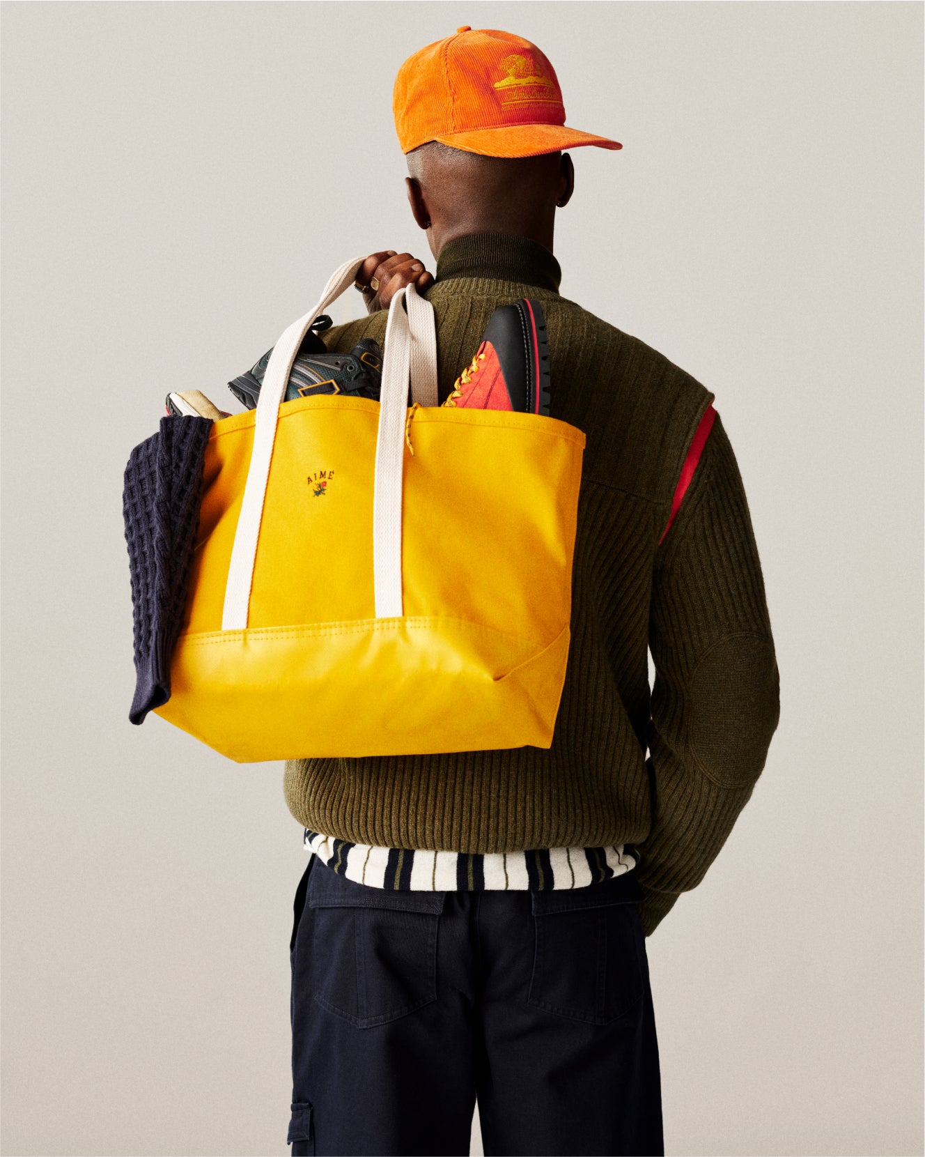 Small Crest Canvas Tote