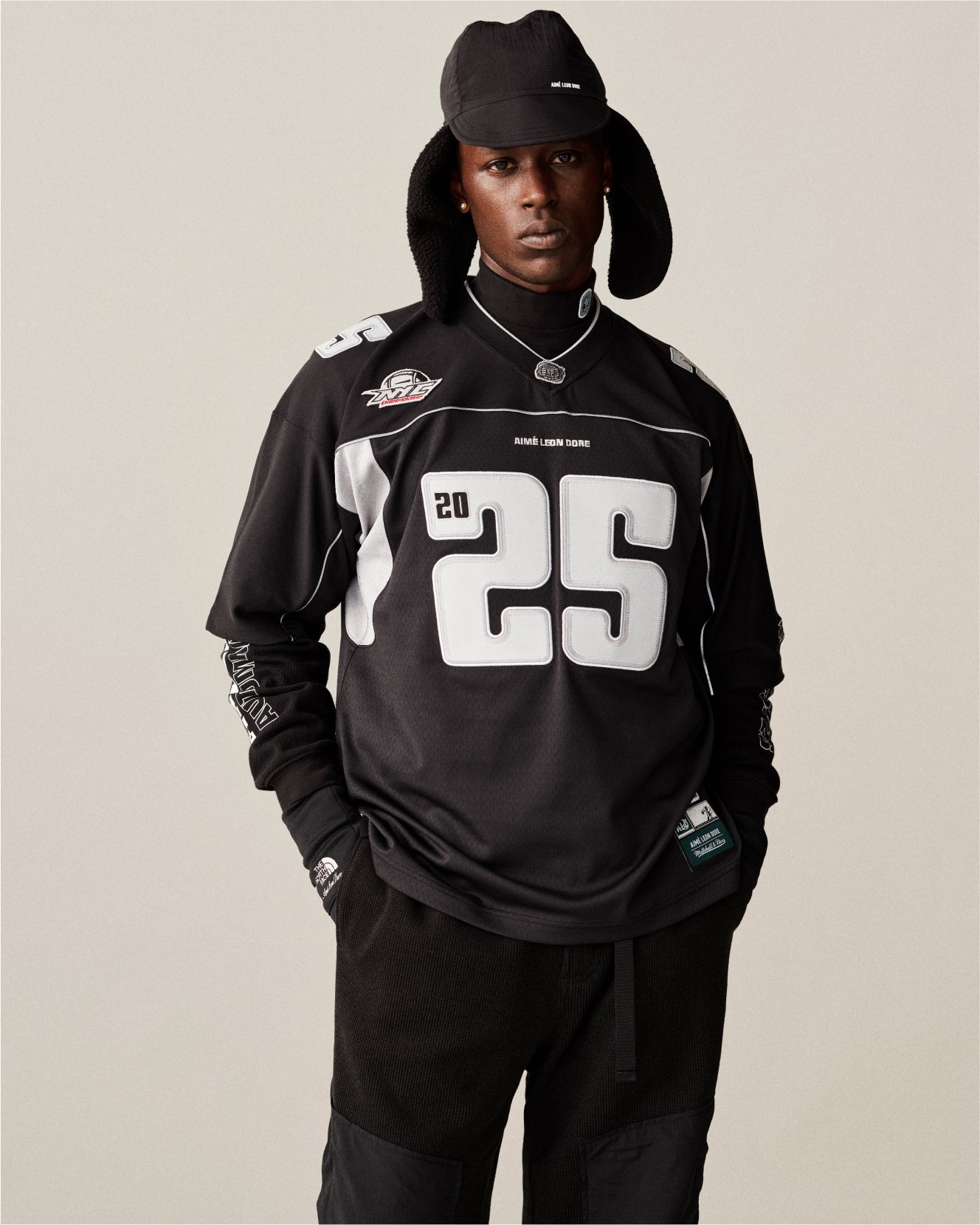 Long-Sleeve Mesh Moto Tee