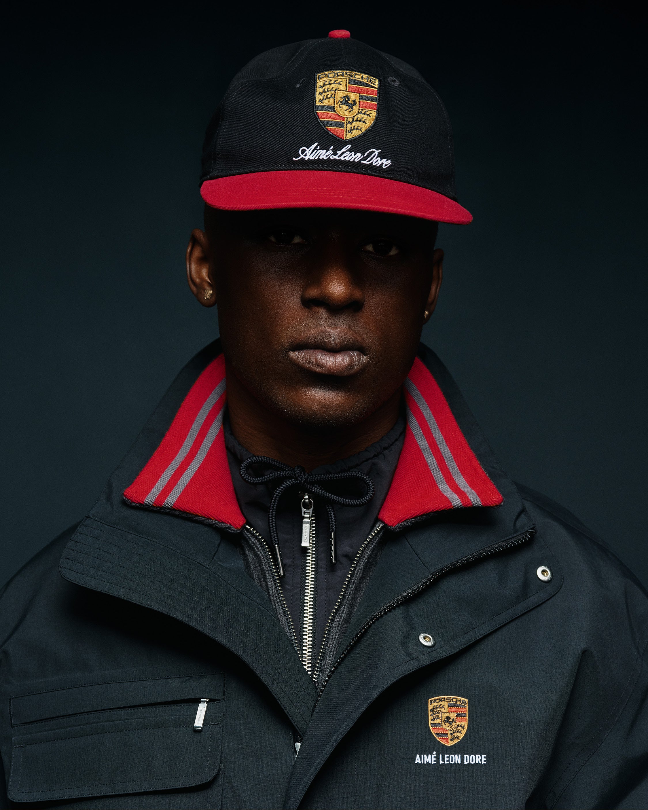 ALD / Porsche Jacquard Collar Quarter Zip Pullover