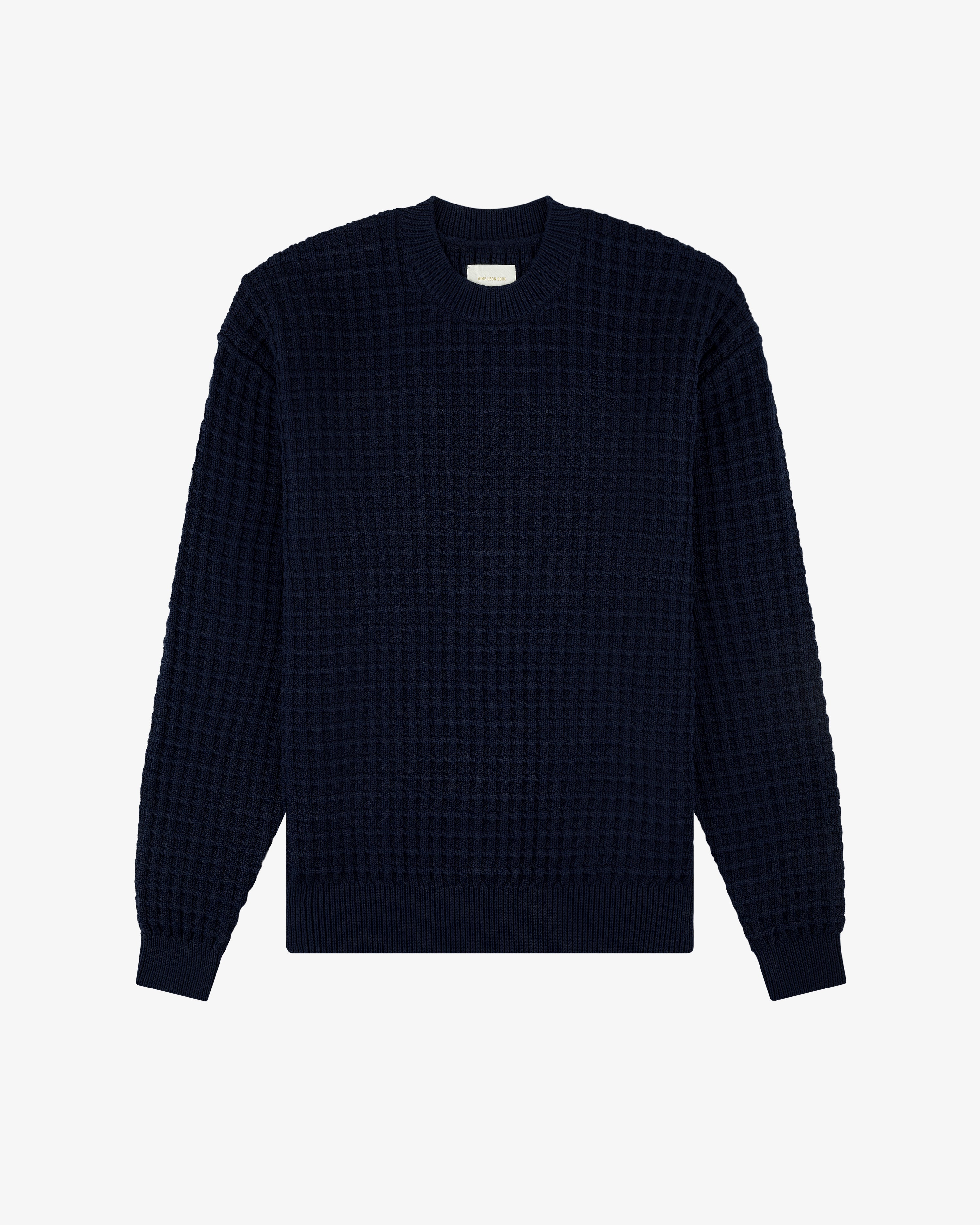 Waffle Crewneck Sweater
