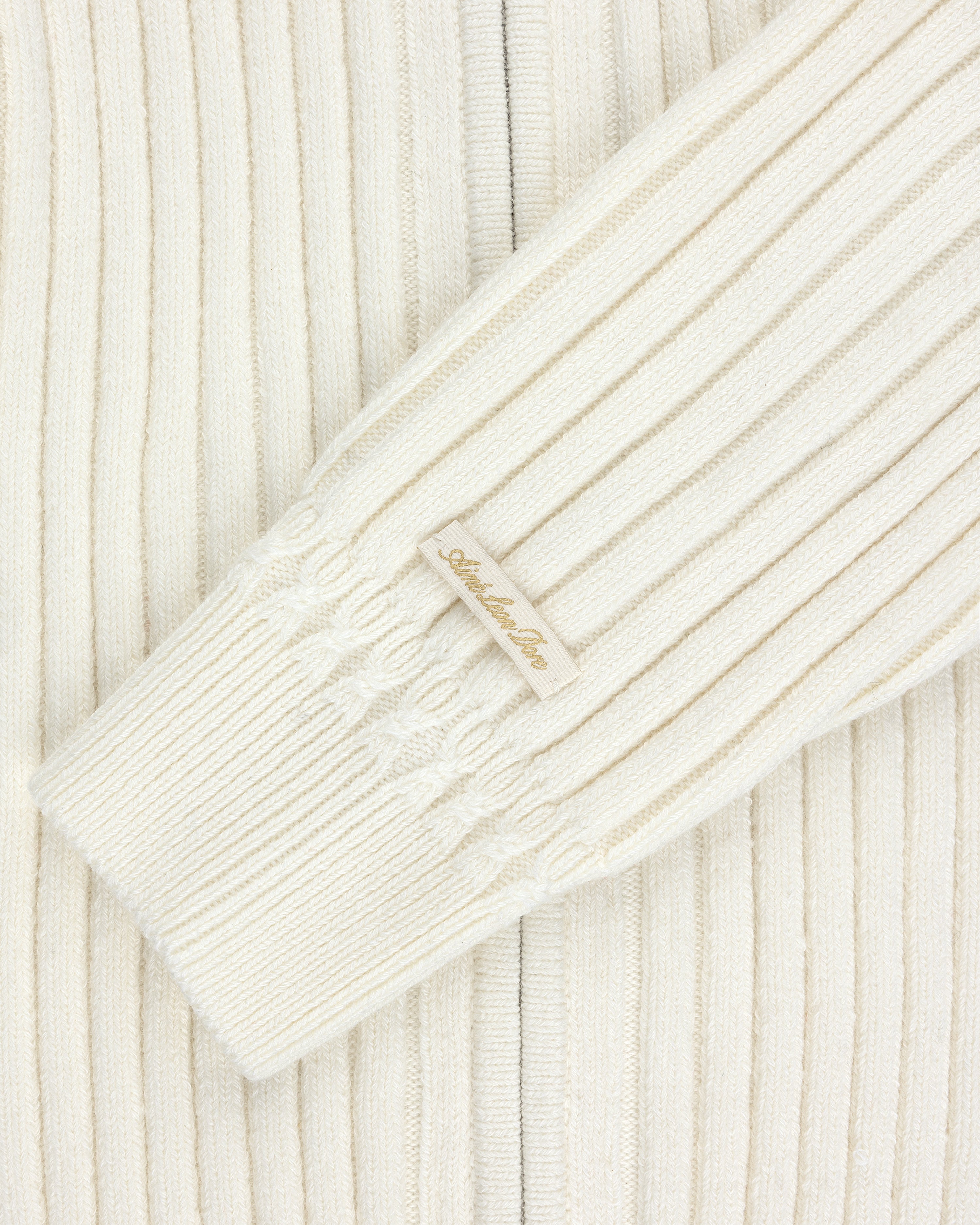 Drop Needle Full-Zip Sweater