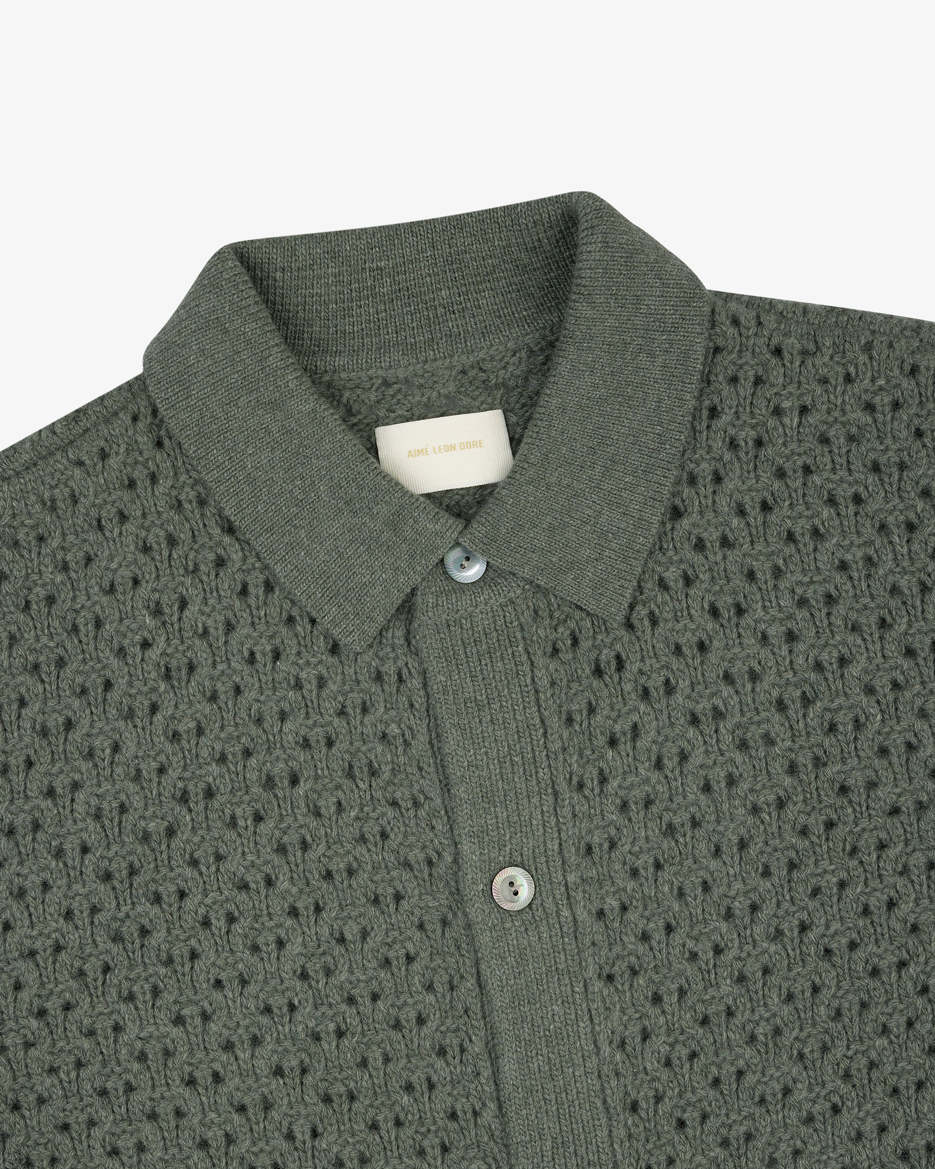 Knit Polo Cardigan
