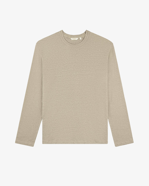 Long-Sleeve Linen Tee