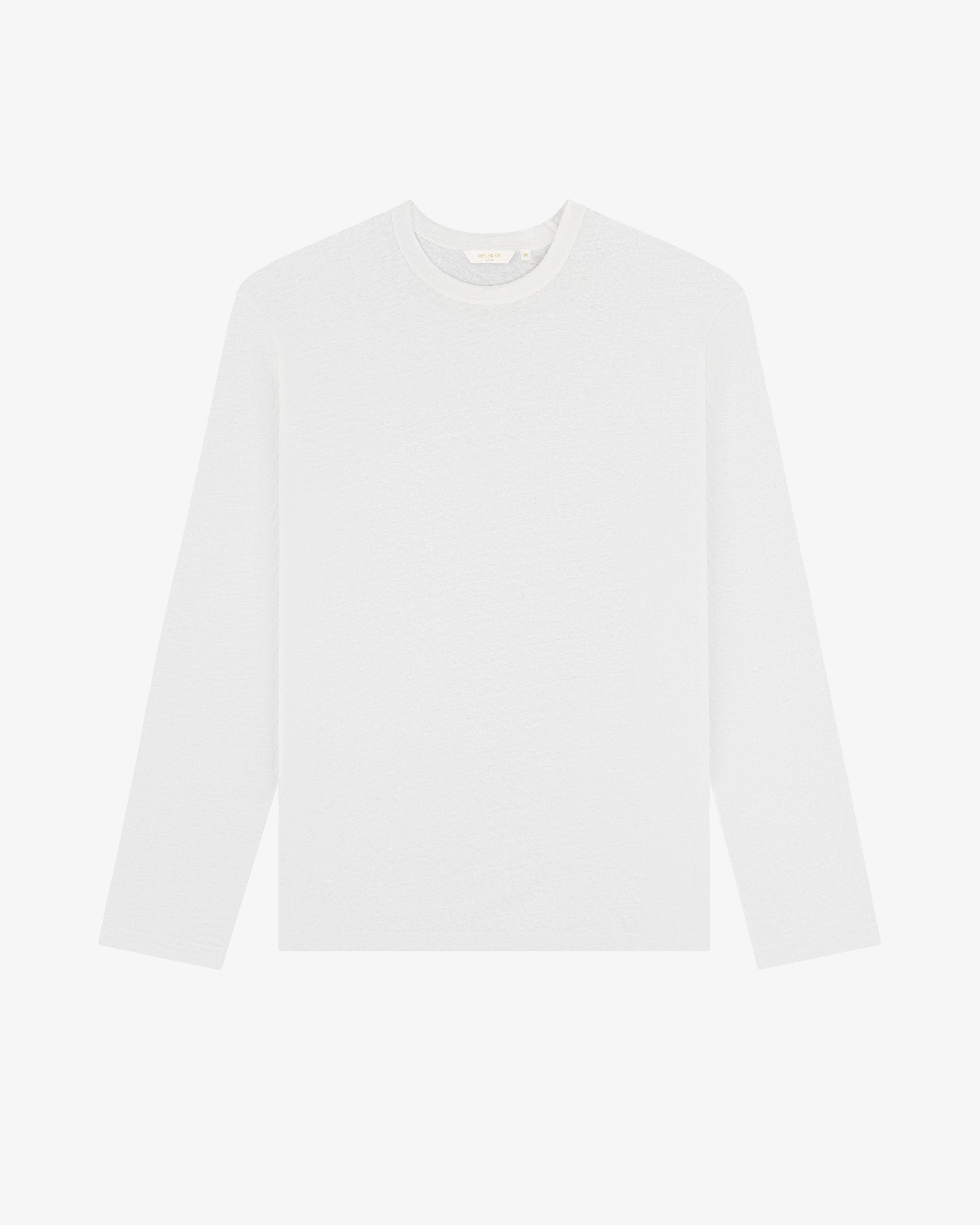 Long-Sleeve Linen Tee
