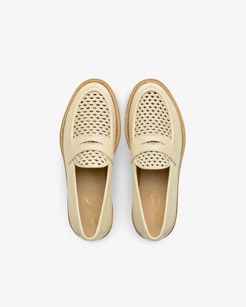 Queens Crest Raffia Loafer