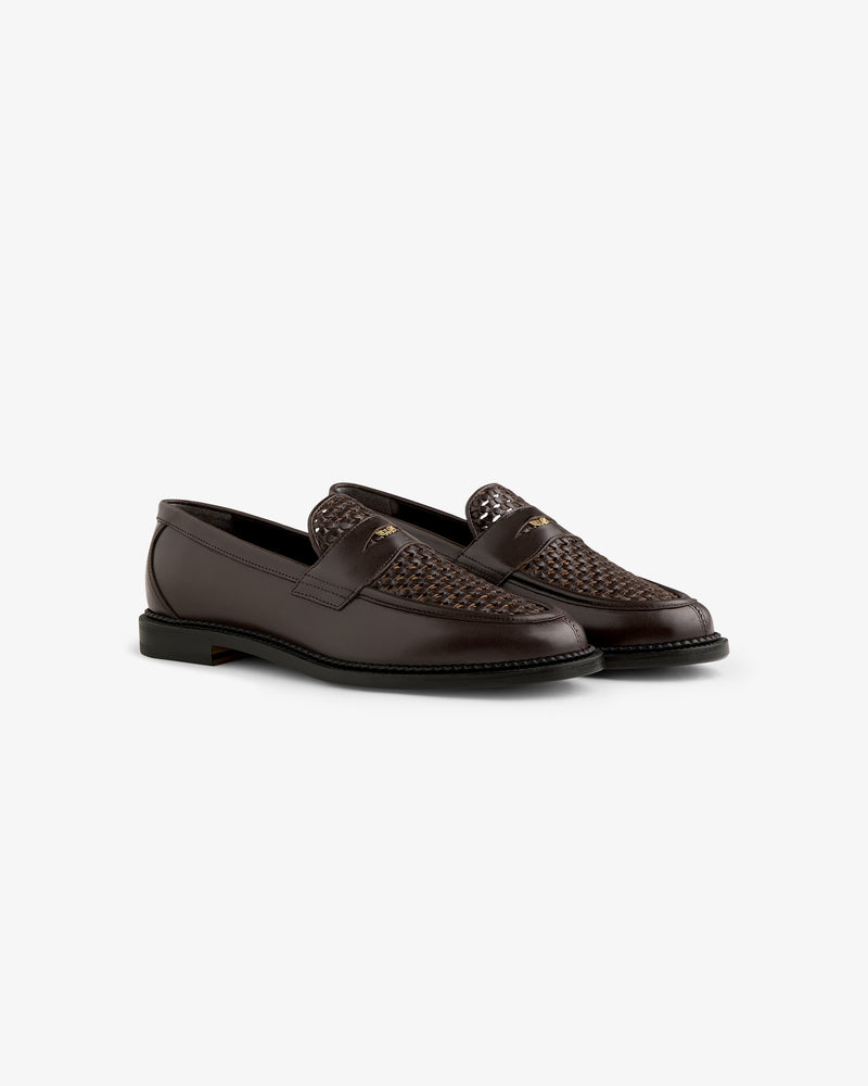 Queens Crest Raffia Loafer