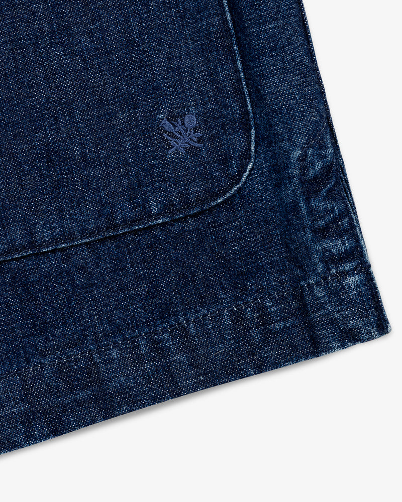 Denim Collarband Jacket