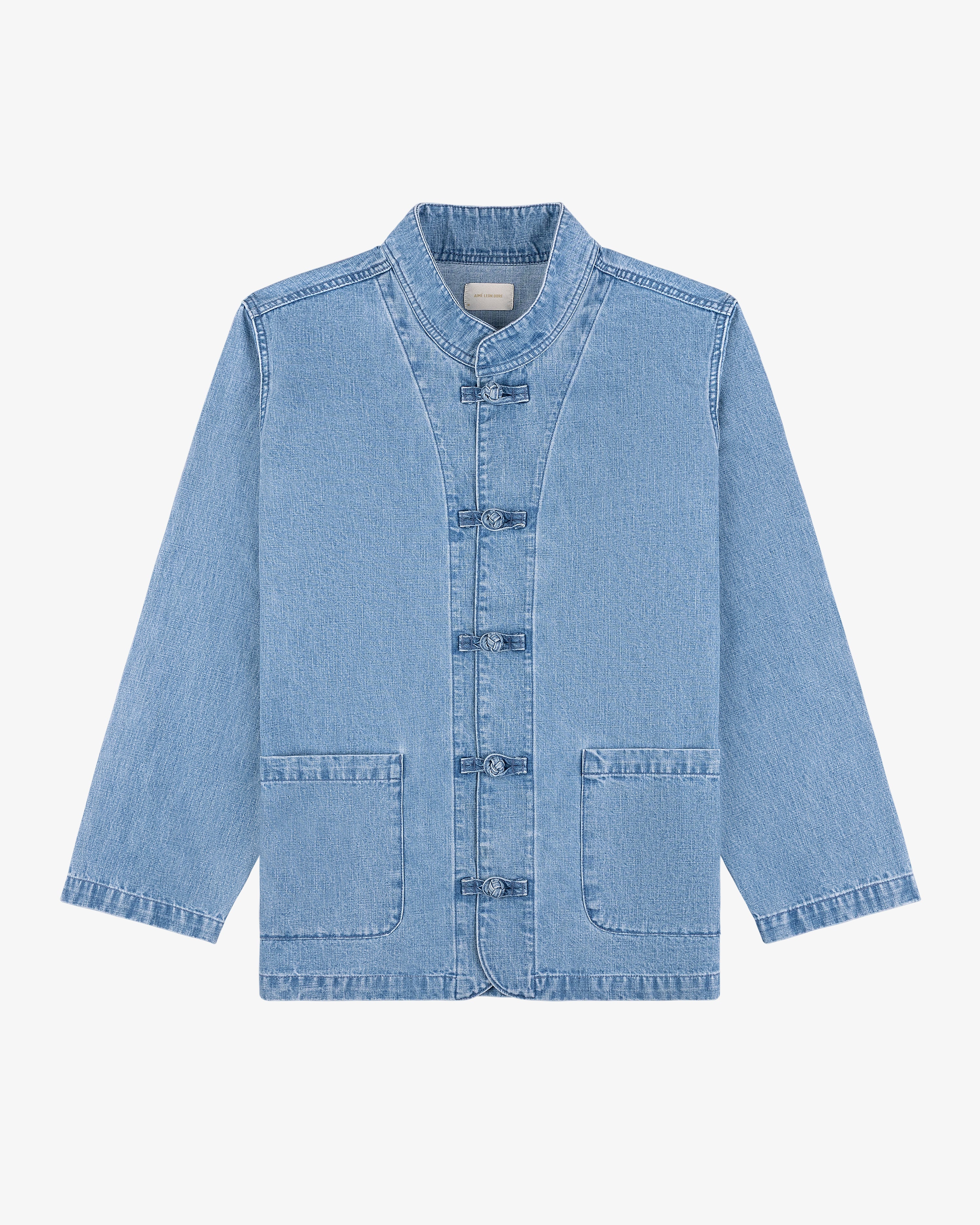 Denim Collarband Jacket