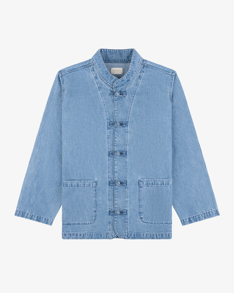 Denim Collarband Jacket