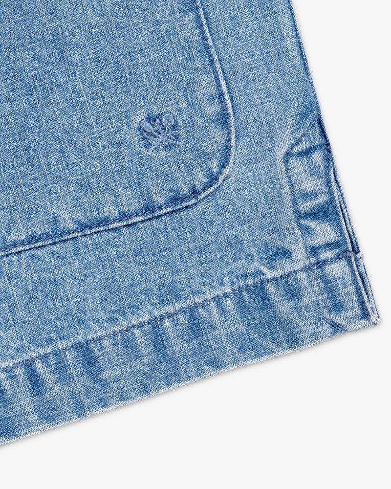 Denim Collarband Jacket
