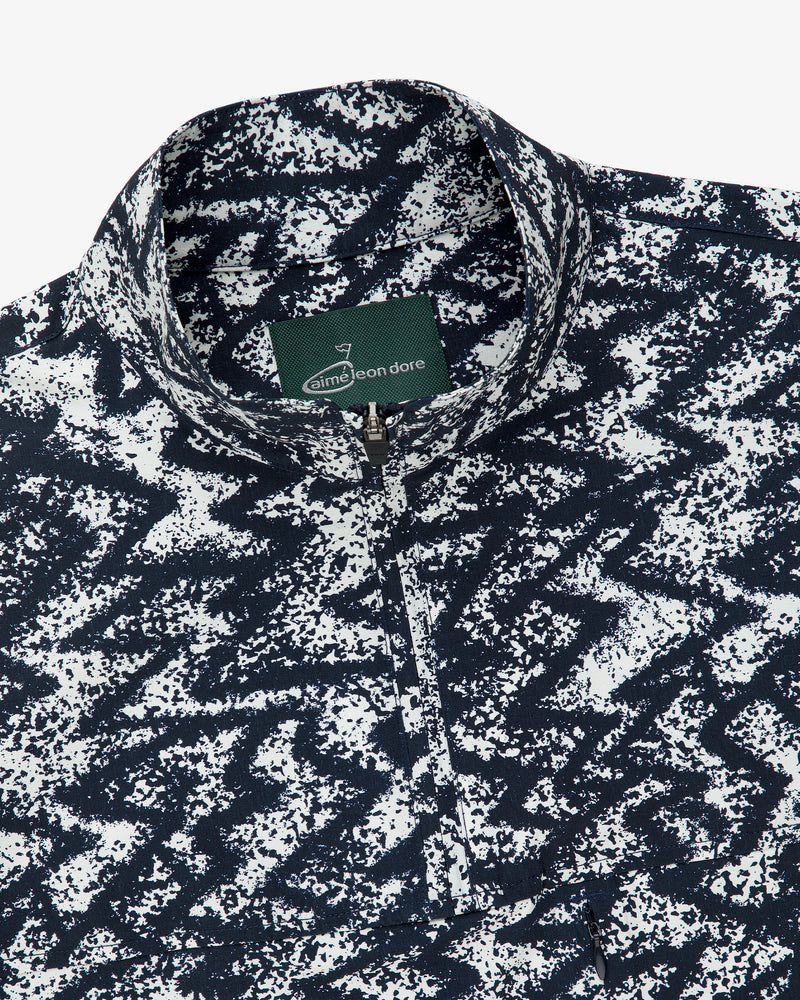 ALD Golf Patterned Quarter Zip Pullover