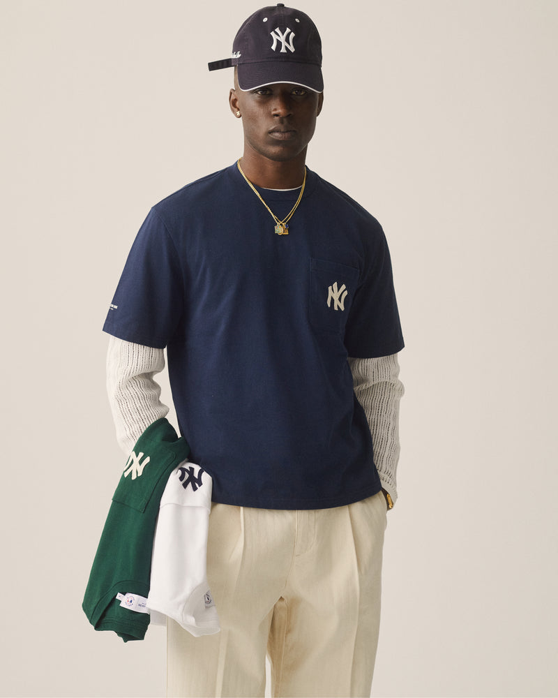 Yankees Chainstitch Pocket Tee