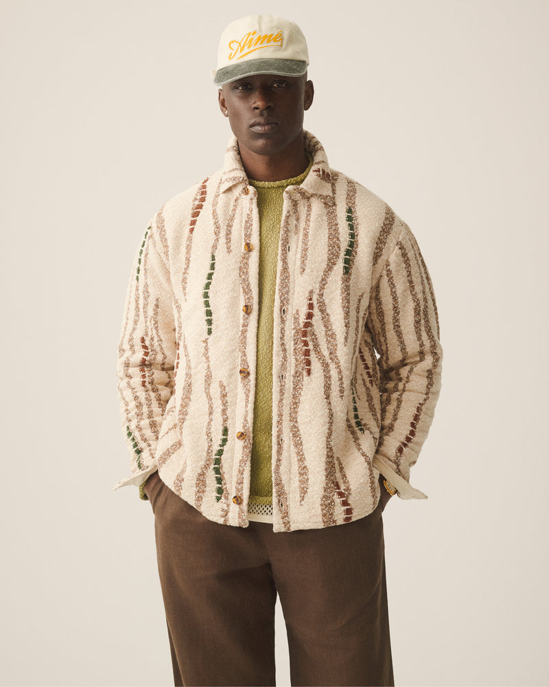 Jacquard Knit Overshirt