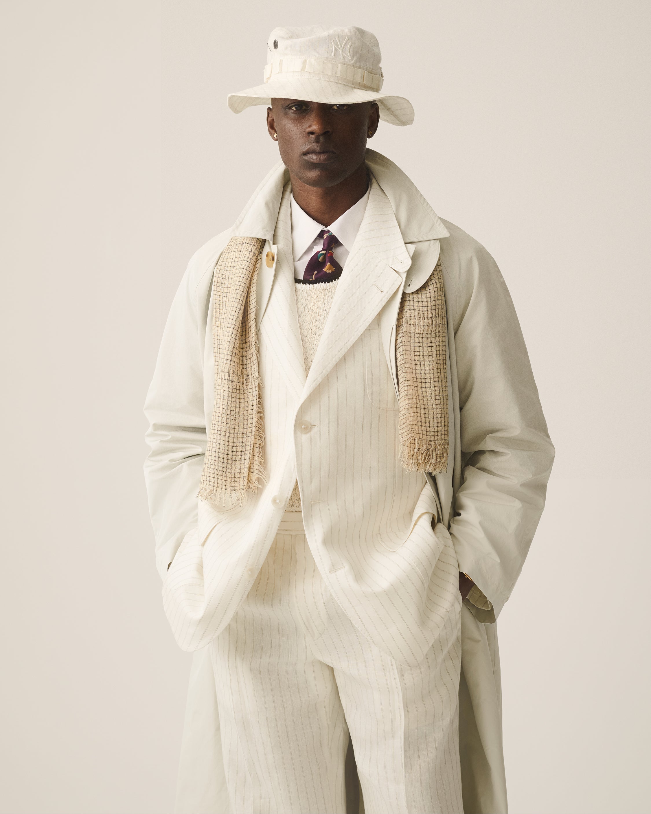 Striped Linen Suit Jacket
