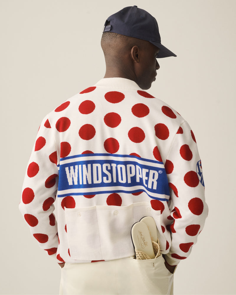 WINDSTOPPER® Polka Dot Knit Cycling Jersey by GORE-TEX LABS