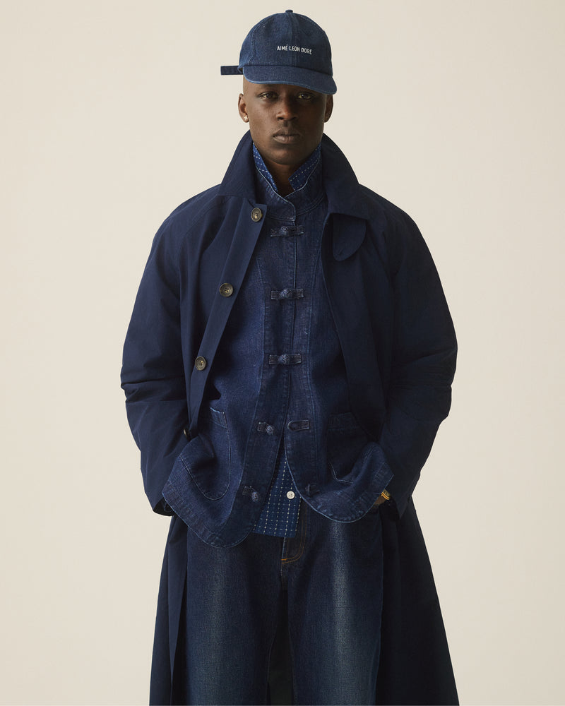 Denim Collarband Jacket