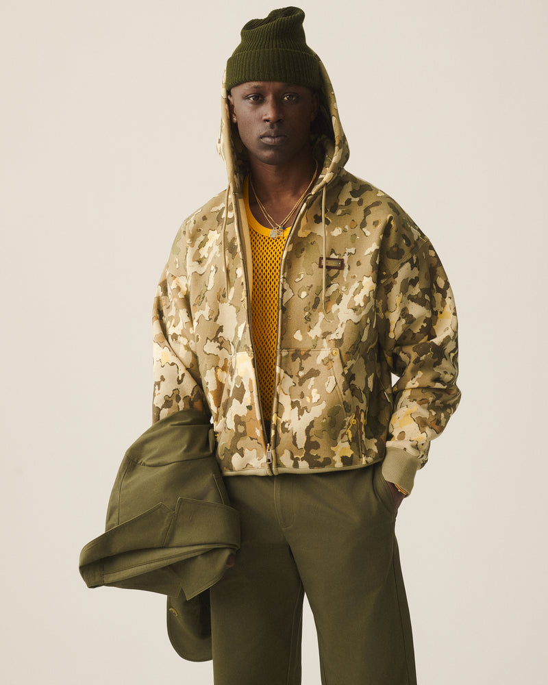 Washed Full-Zip Hoodie
