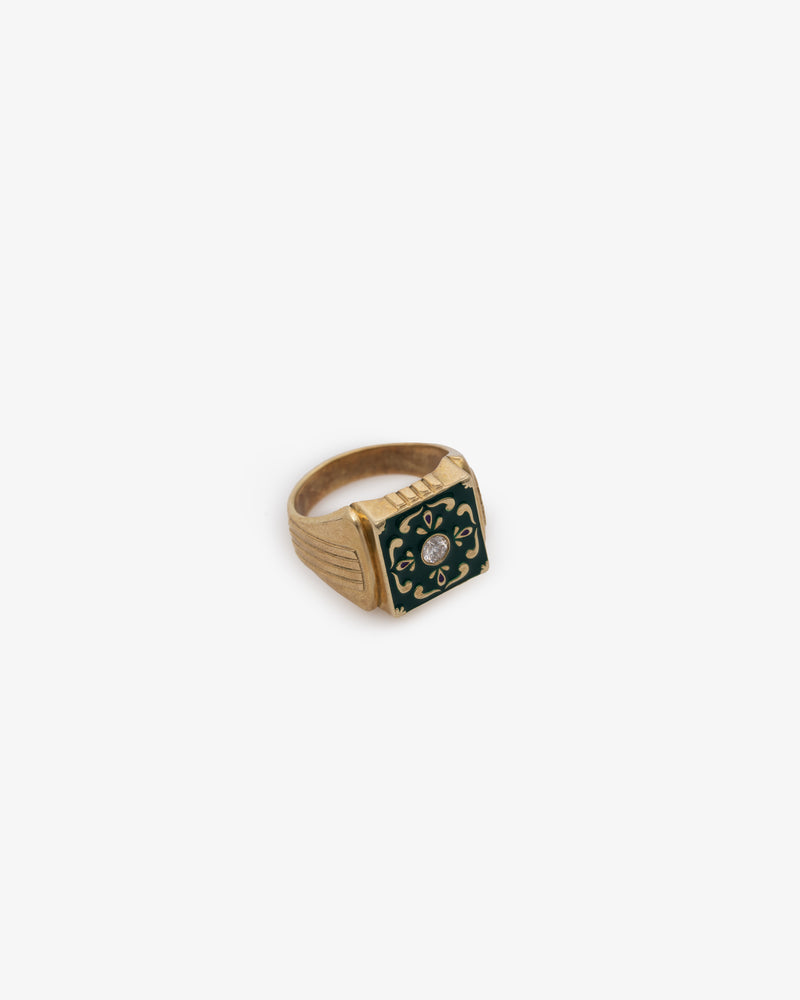 Diamond Tile Ring