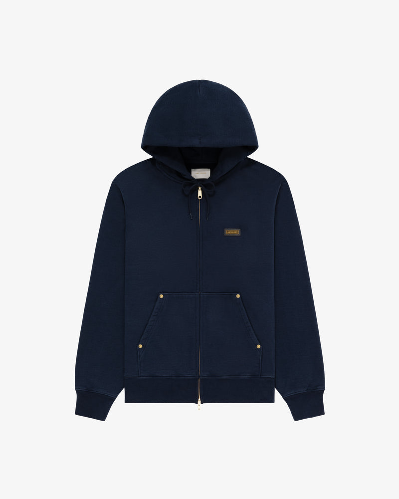 Washed Full-Zip Hoodie