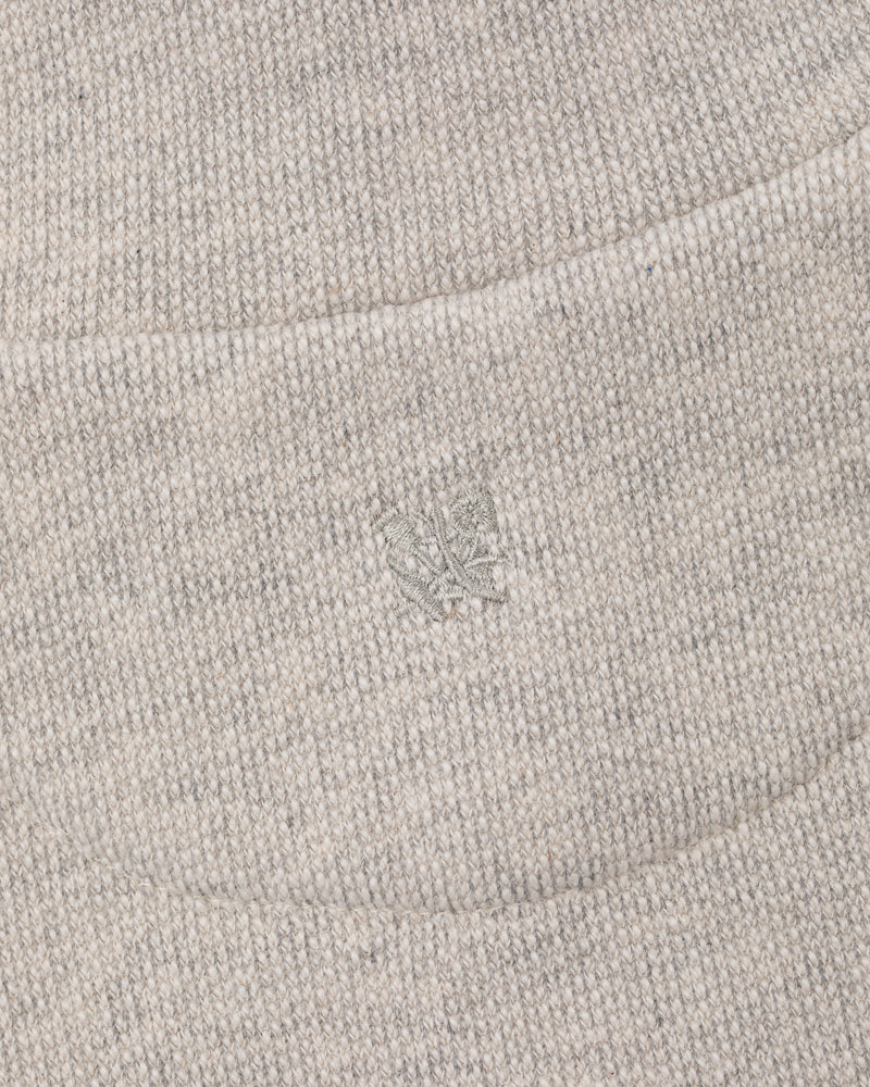 Jacquard Collar Snap Pullover
