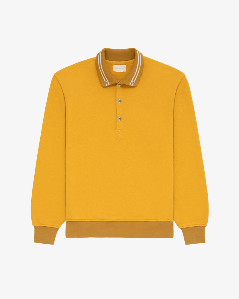 Jacquard Collar Snap Pullover