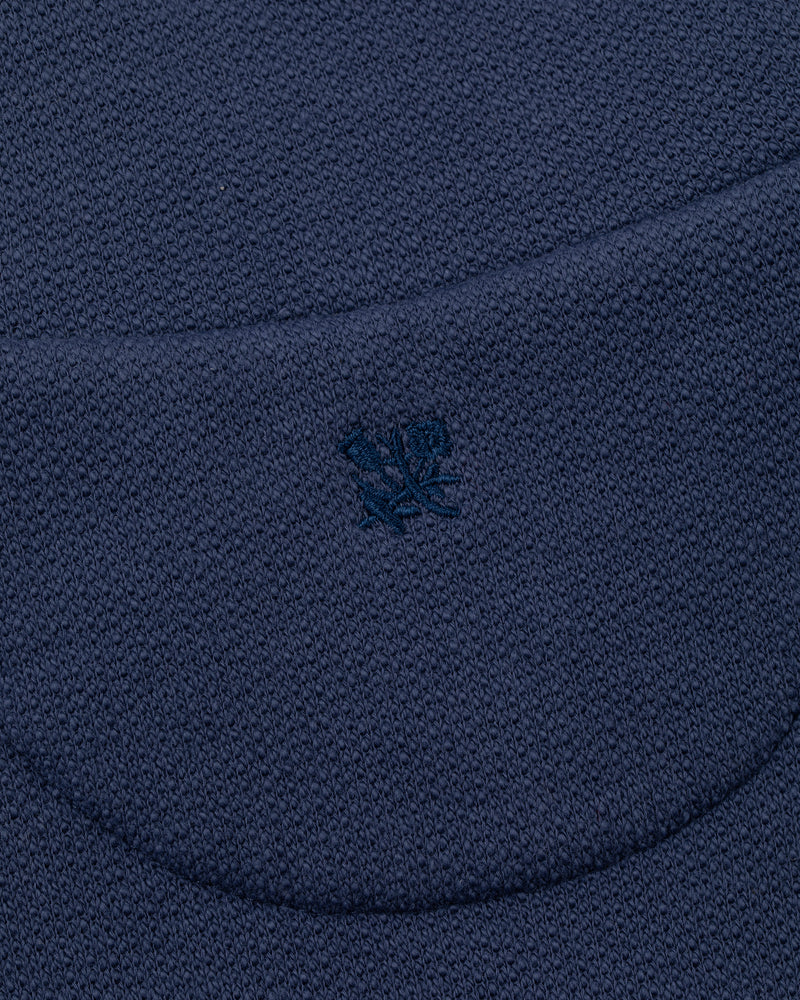 Jacquard Collar Snap Pullover