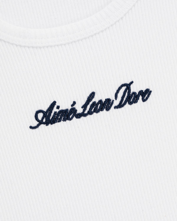 Embroidered Logo Tank   Top