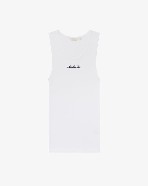 Embroidered Logo Tank   Top