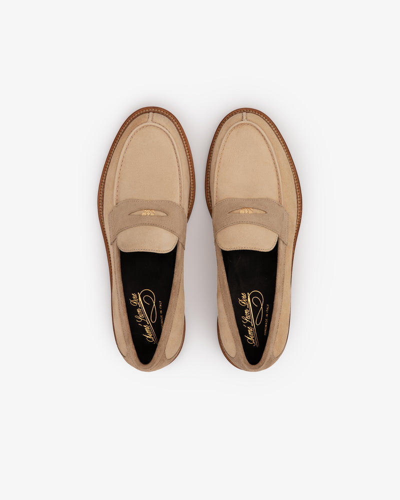 Suede Queens Crest Loafer