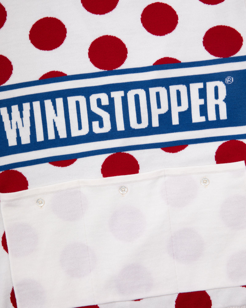 WINDSTOPPER® Polka Dot Knit Cycling Jersey by GORE-TEX LABS