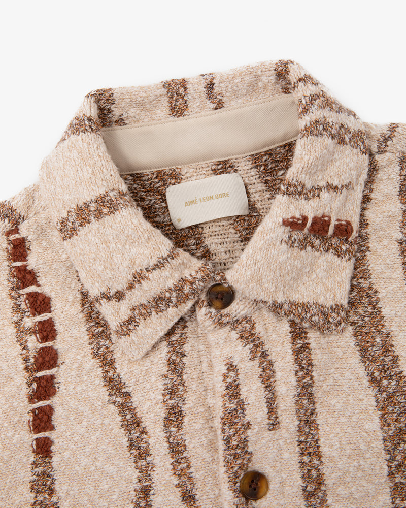 Jacquard Knit Overshirt