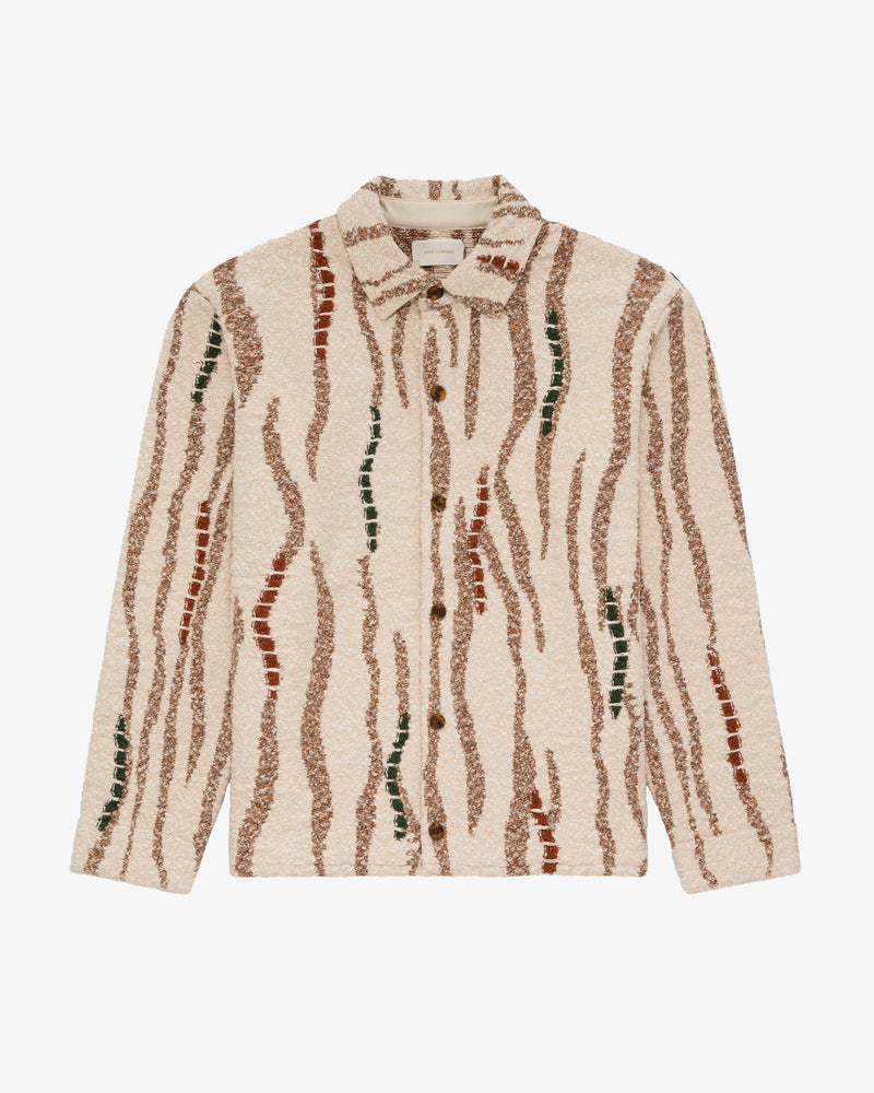 Jacquard Knit Overshirt