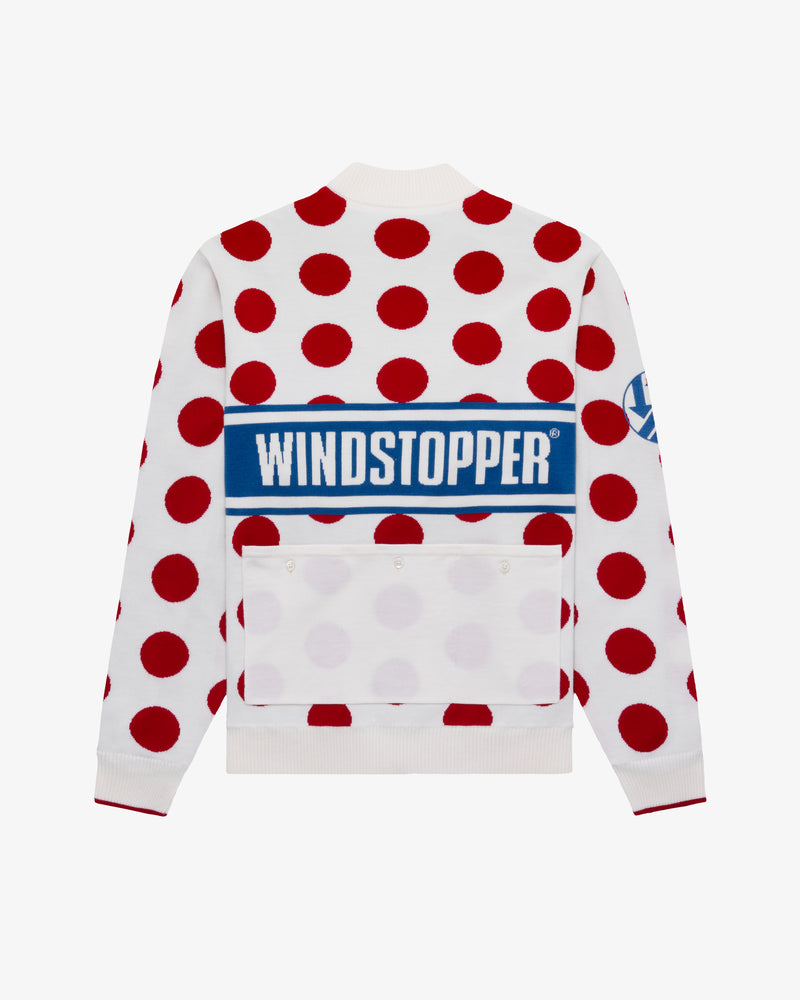 WINDSTOPPER® Polka Dot Knit Cycling Jersey by GORE-TEX LABS