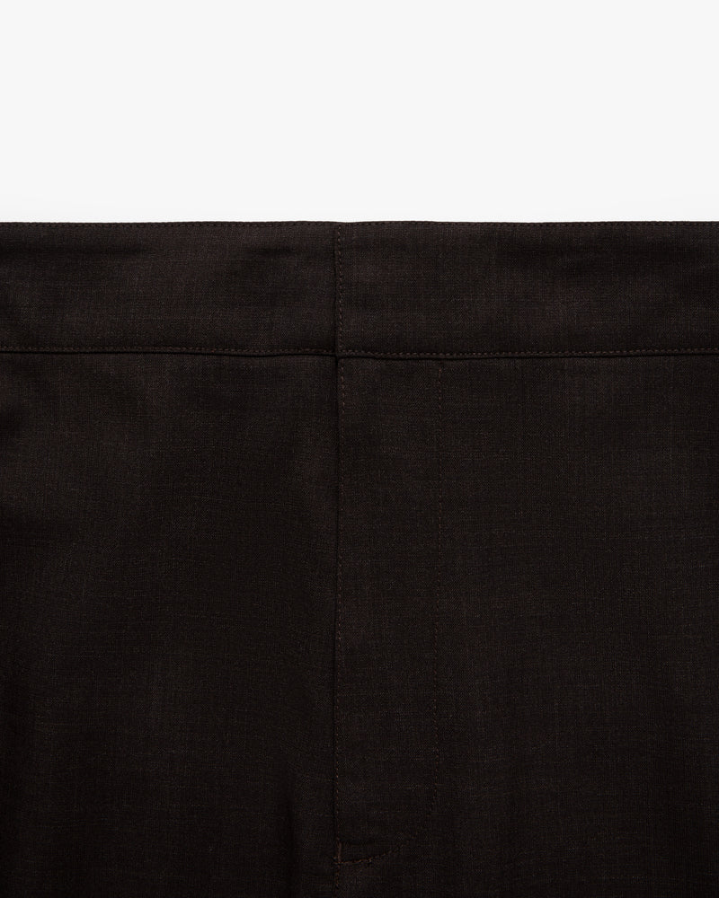 Melange Wool Elasticated Waist Suit Trouser